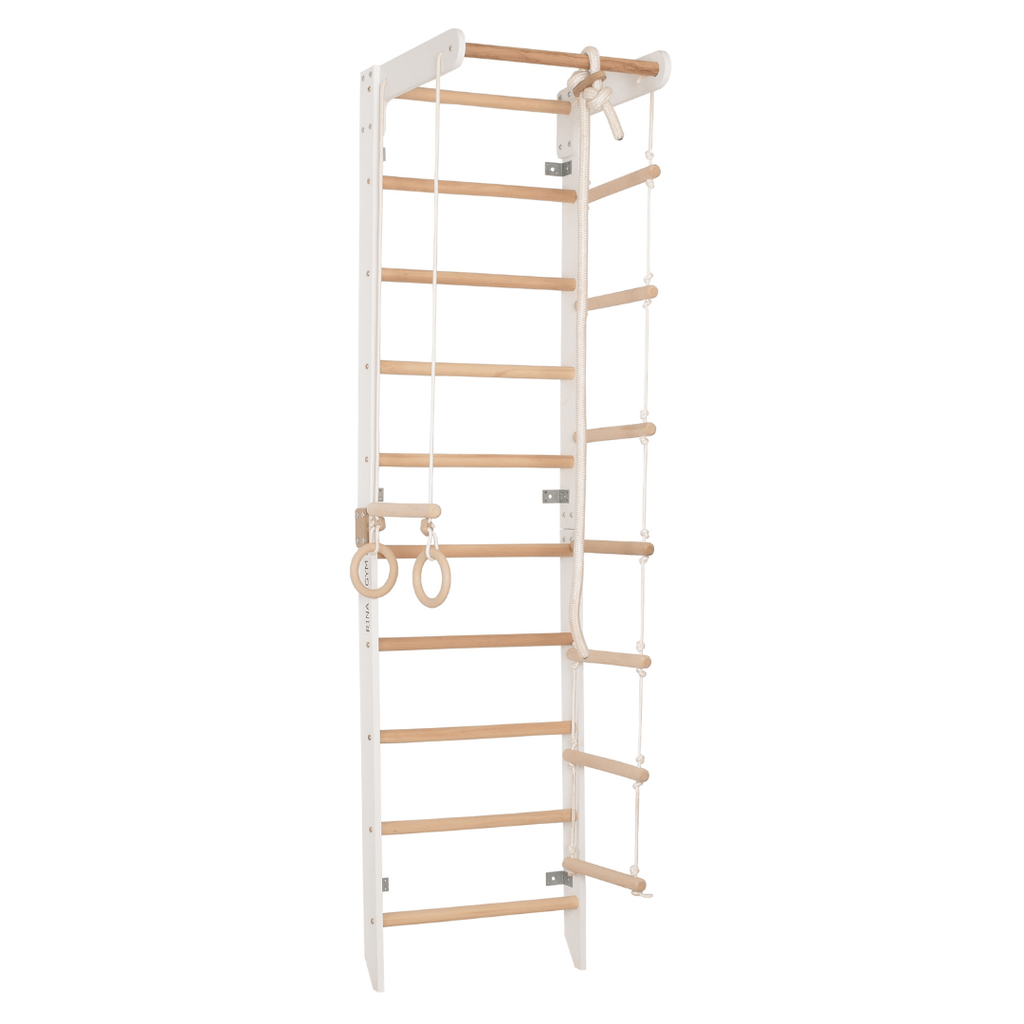 Spalliera svedese bianca SPR B – dettaglio accessori