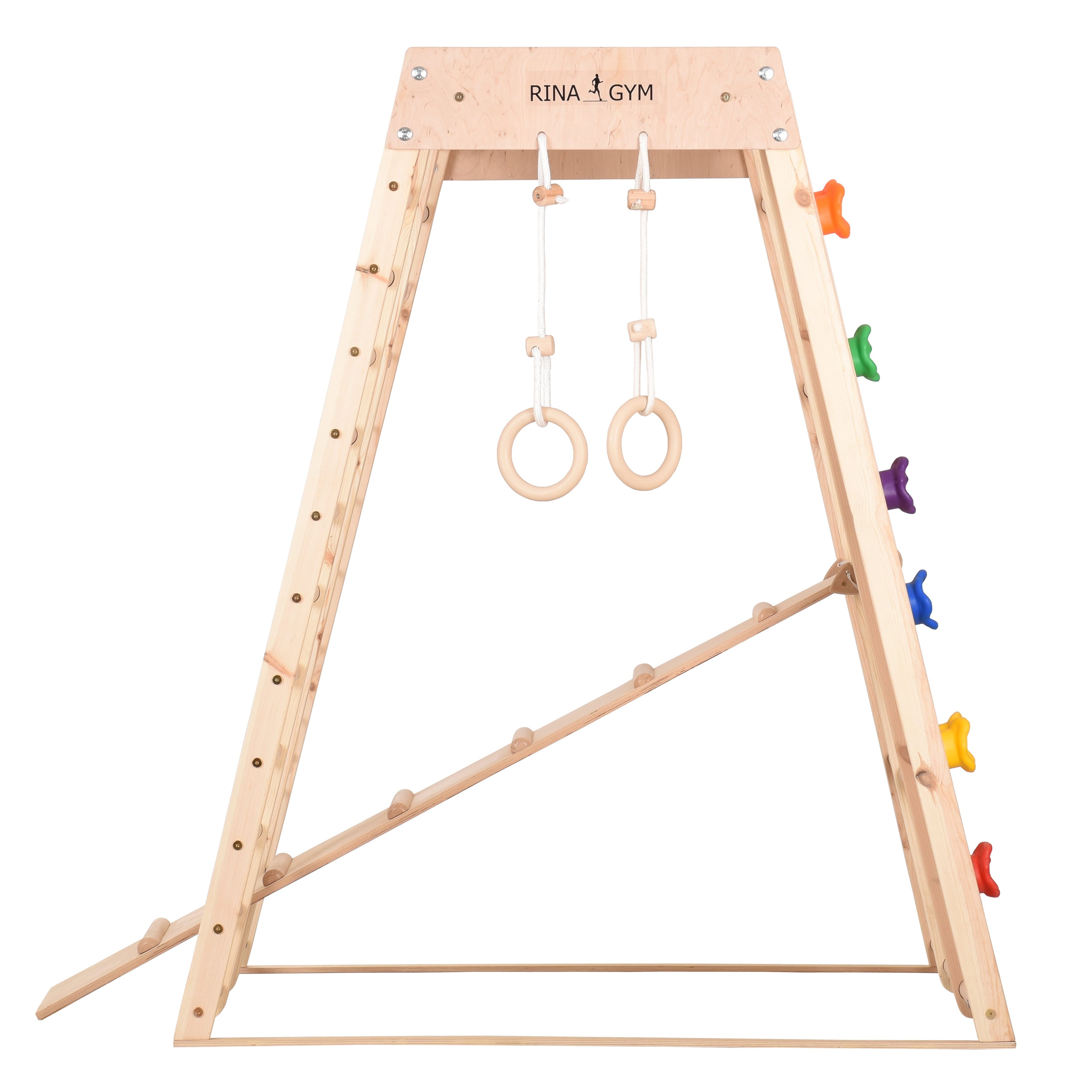 Struttura ginnica in legno 3-SEK – nell'ambiente domestico