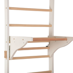 Spalliera svedese bianca PRO Pure – dettaglio pioli in faggio