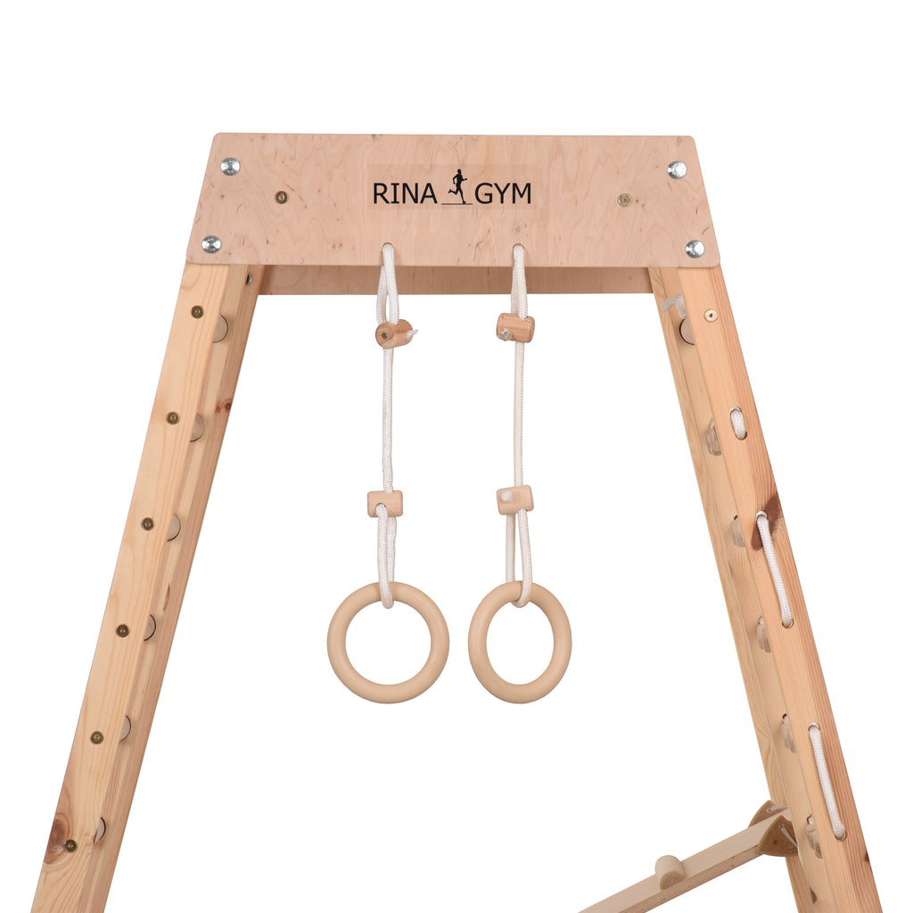 Palestra domestica in legno Classic – confezione e componenti