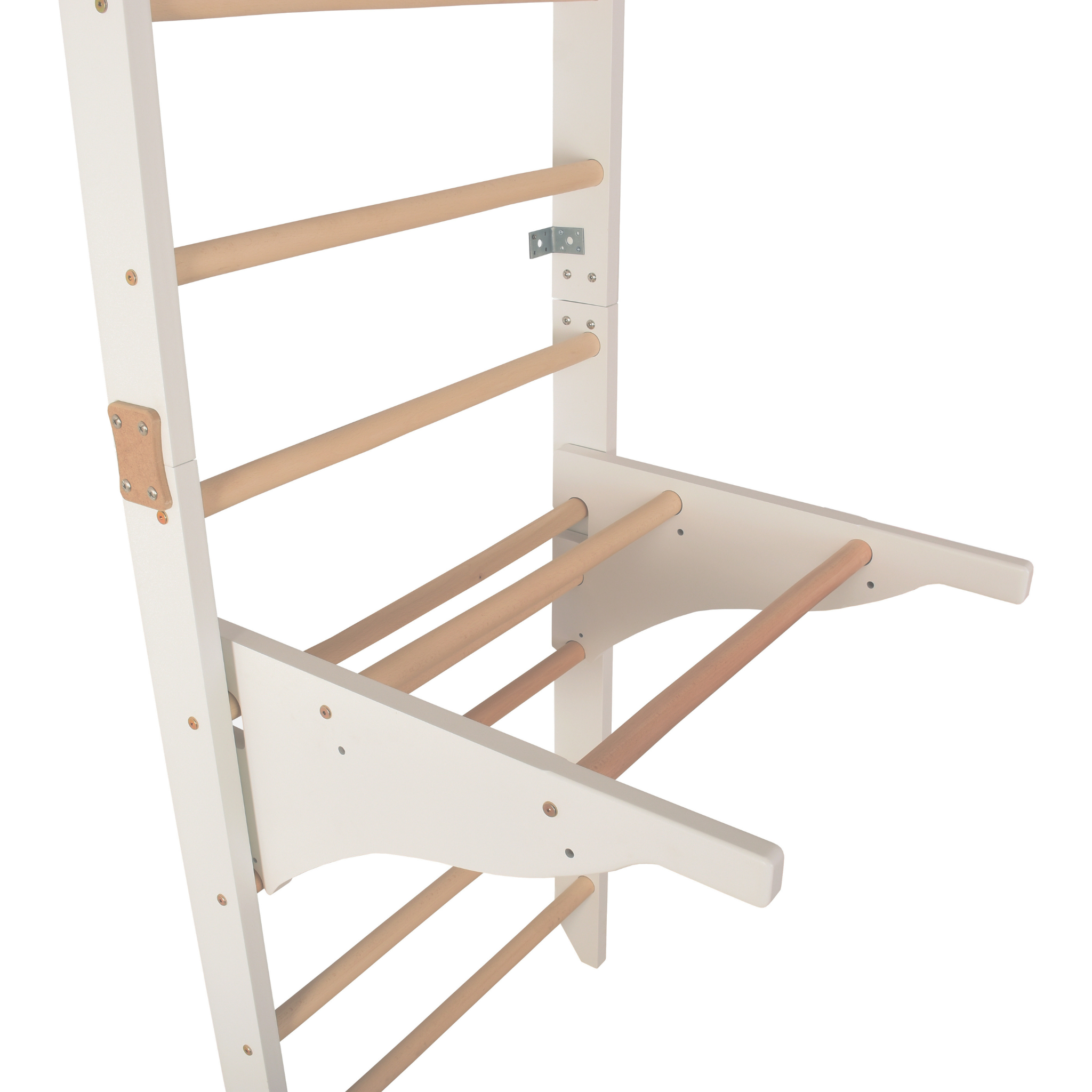 Spalliera svedese bianca PRO Pure – dettaglio accessori