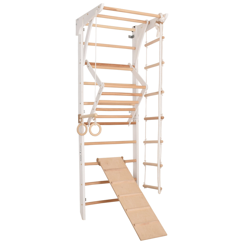 Spalliera svedese bianca KIN 3 – dettaglio accessori