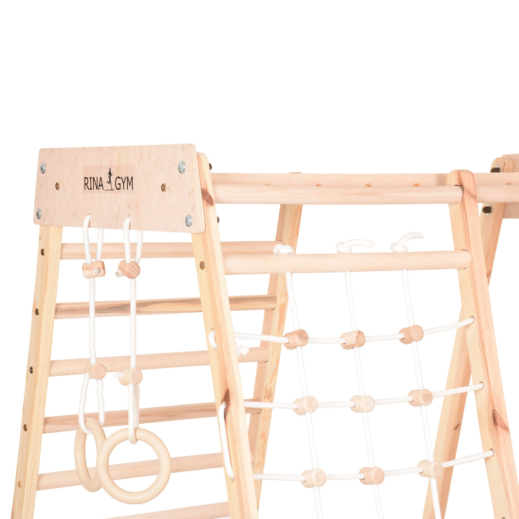 Palestra domestica in legno Classic – vista in uso
