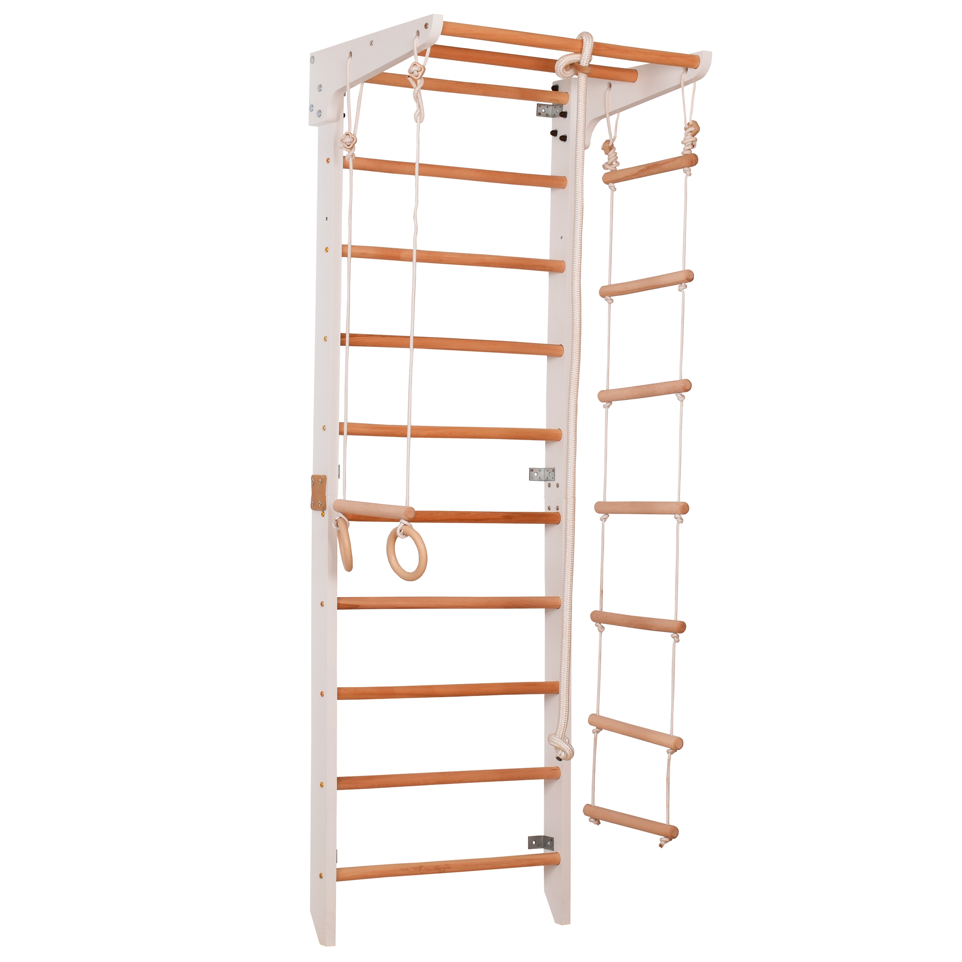 Spalliera svedese bianca KIN 2 – dettaglio accessori