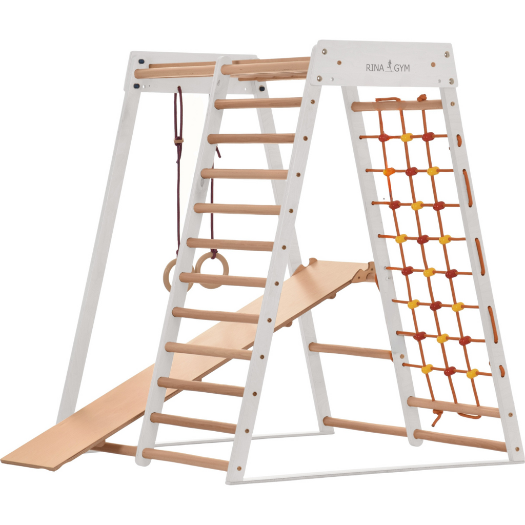 Palestra domestica bianca Classic – vista frontale