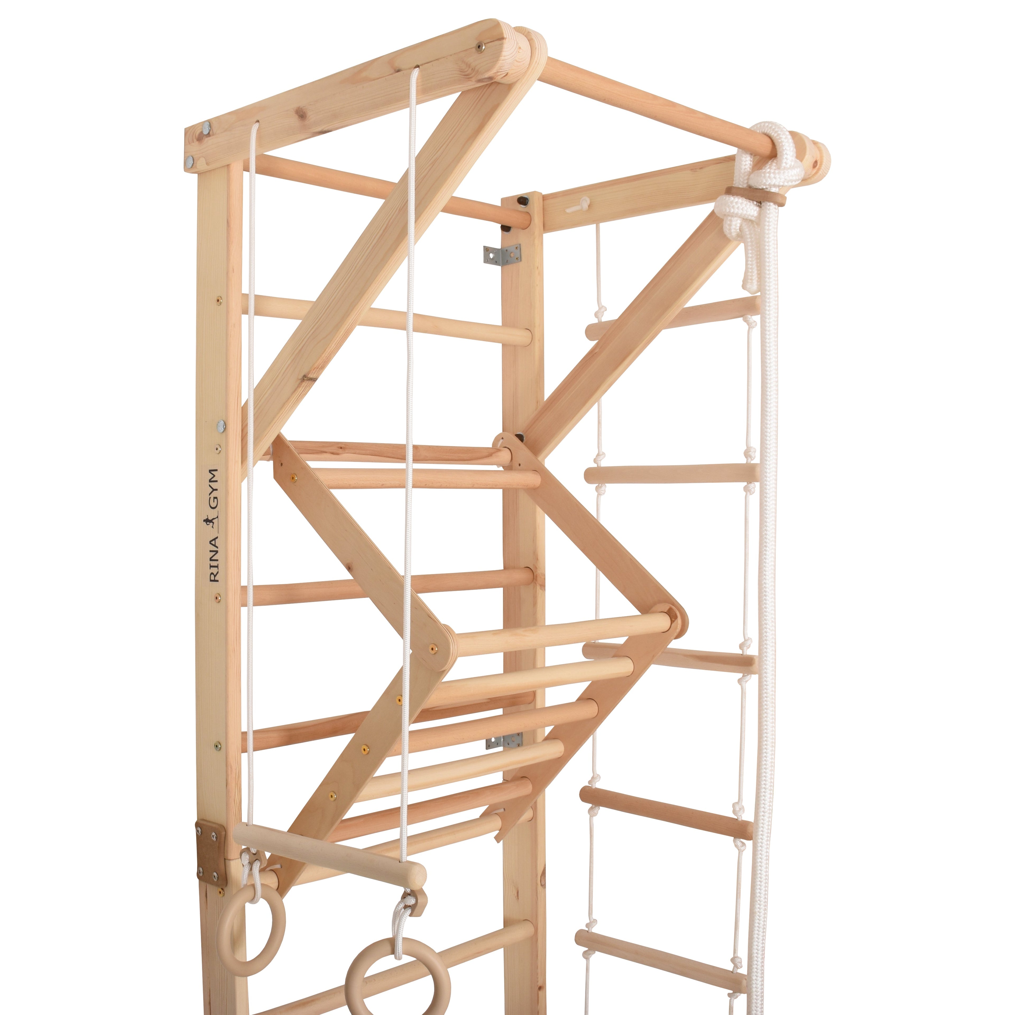 Spalliera svedese in legno SPT 3 – nell'ambiente domestico