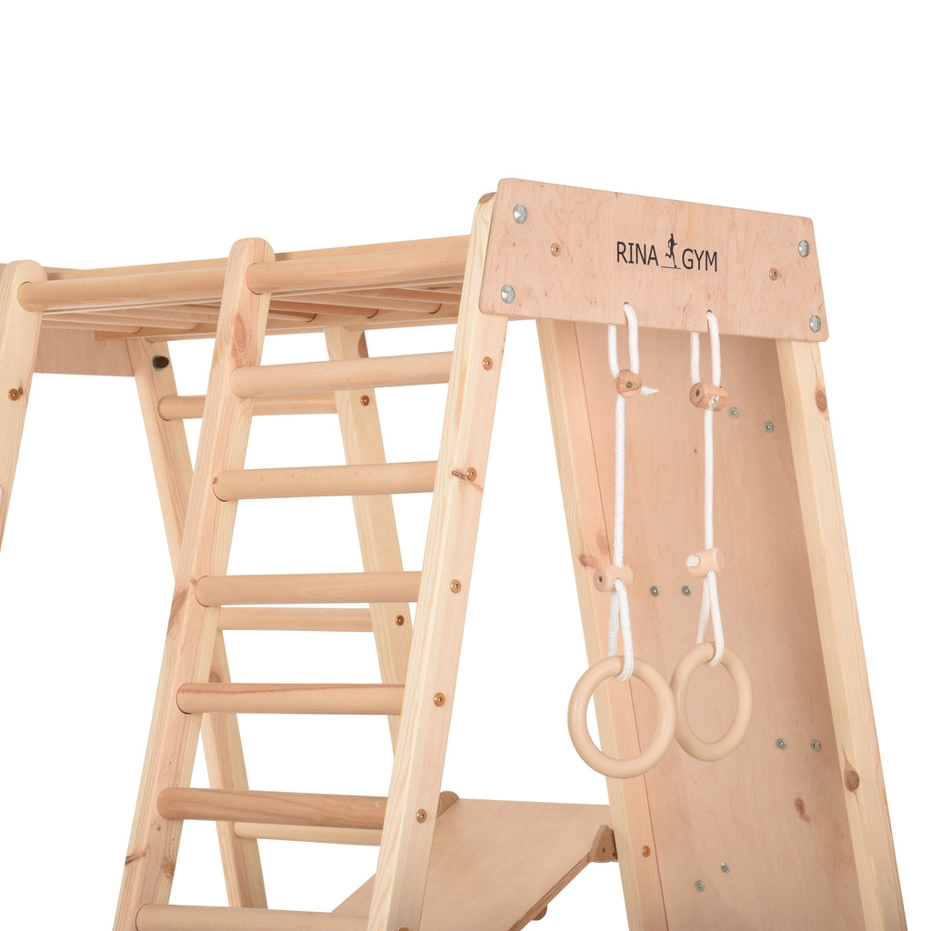 Struttura ginnica in legno 3-SEK – vista in uso