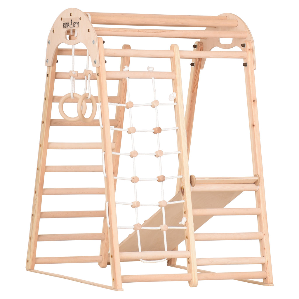 Struttura ginnica in legno K2 – nell'ambiente domestico