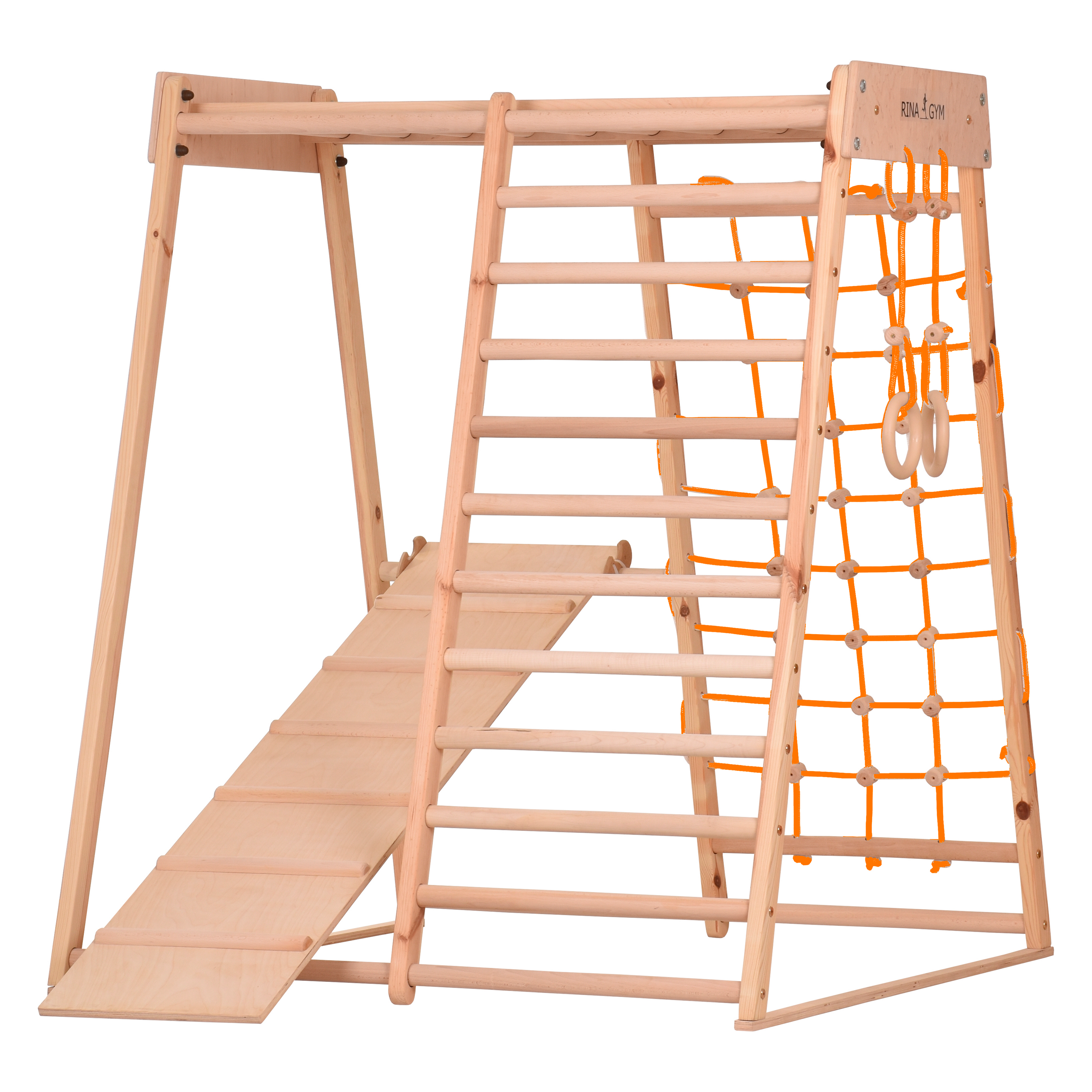 Palestra domestica in legno Classic – vista frontale