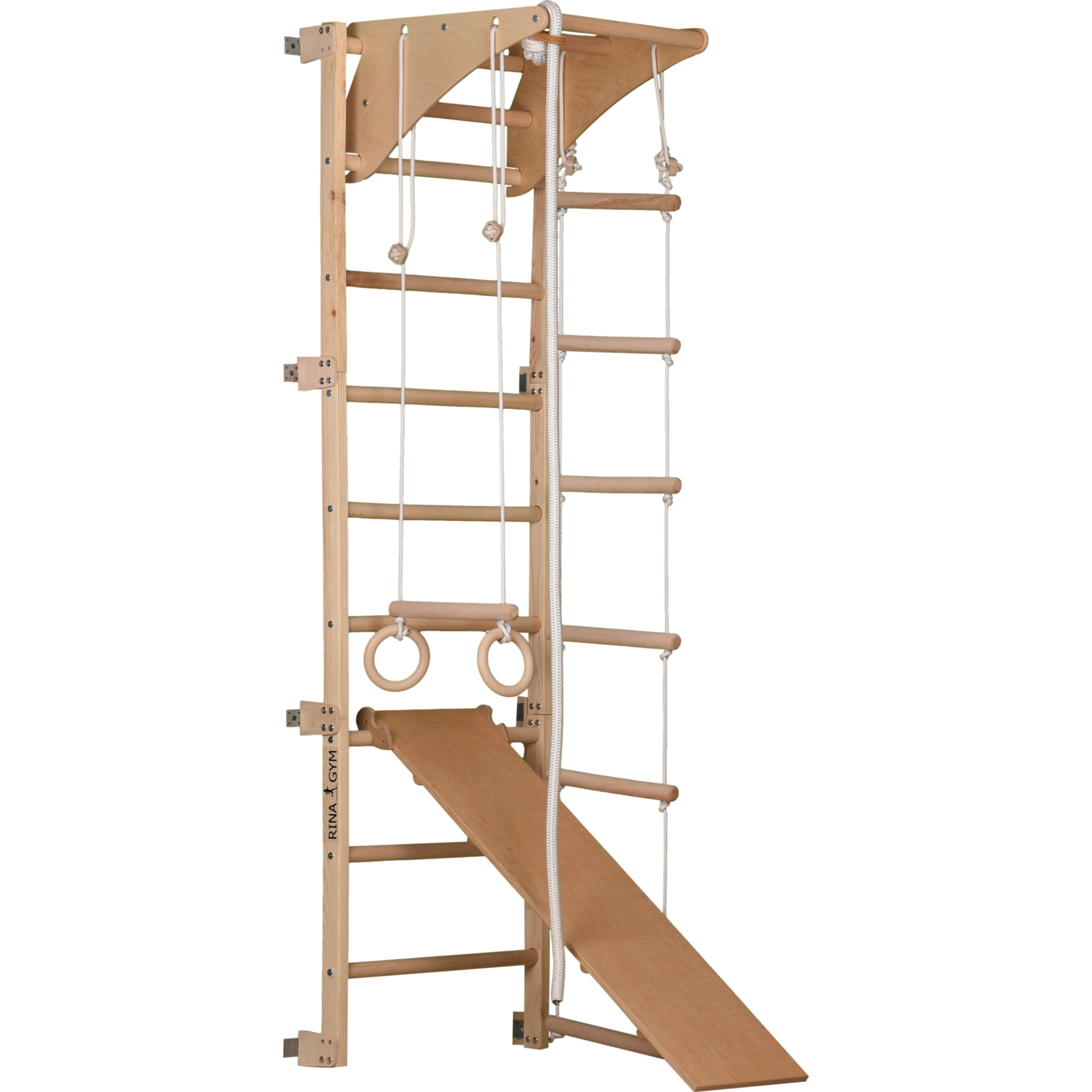 Spalliera svedese in legno ECO 3 – dettaglio del fissaggio