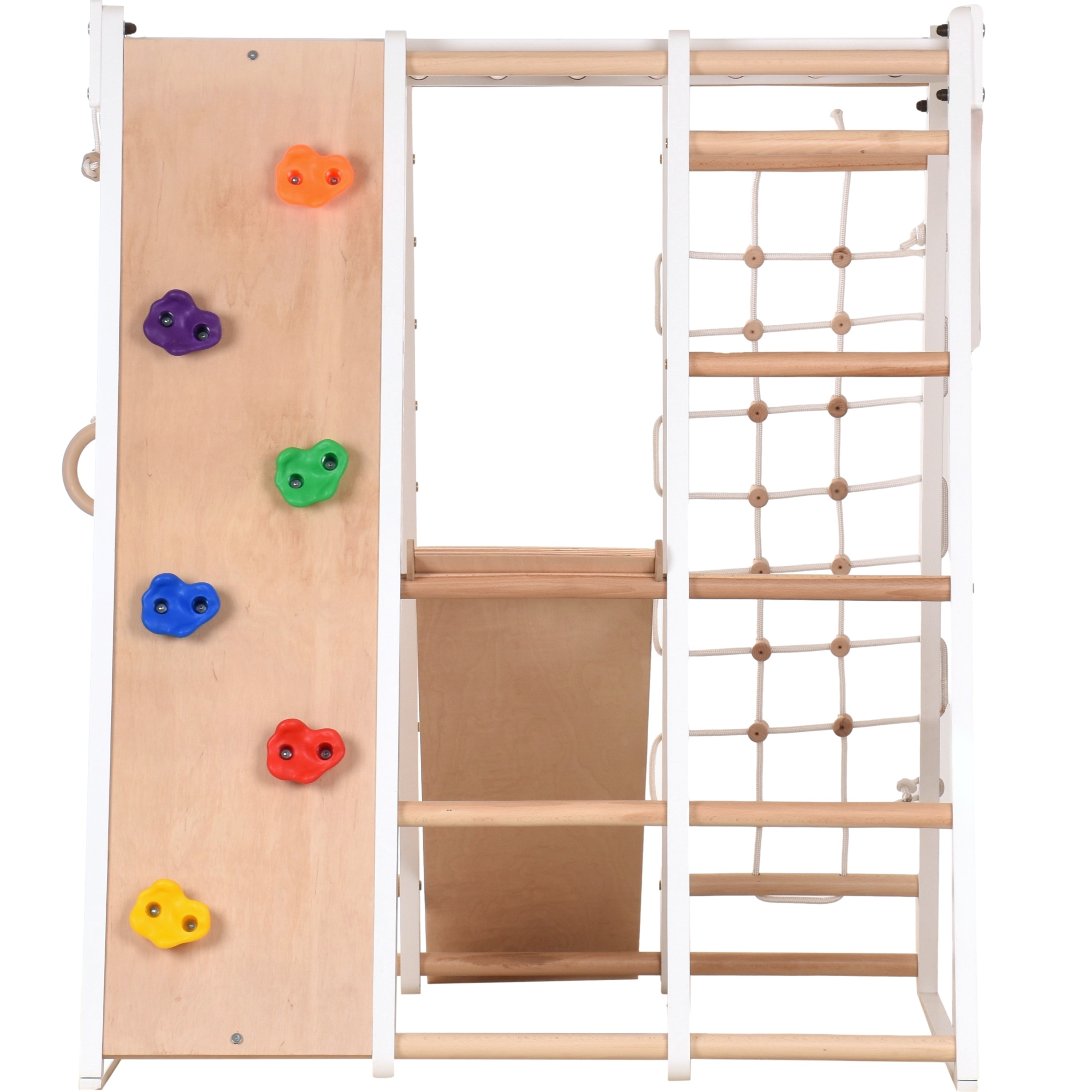 Struttura ginnica bianca 3-SEK – nell'ambiente domestico