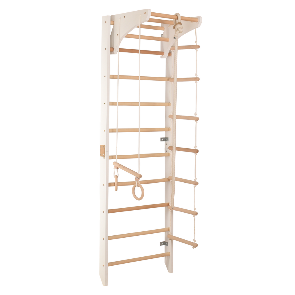 Spalliera svedese bianca 2W1 – dettaglio accessori
