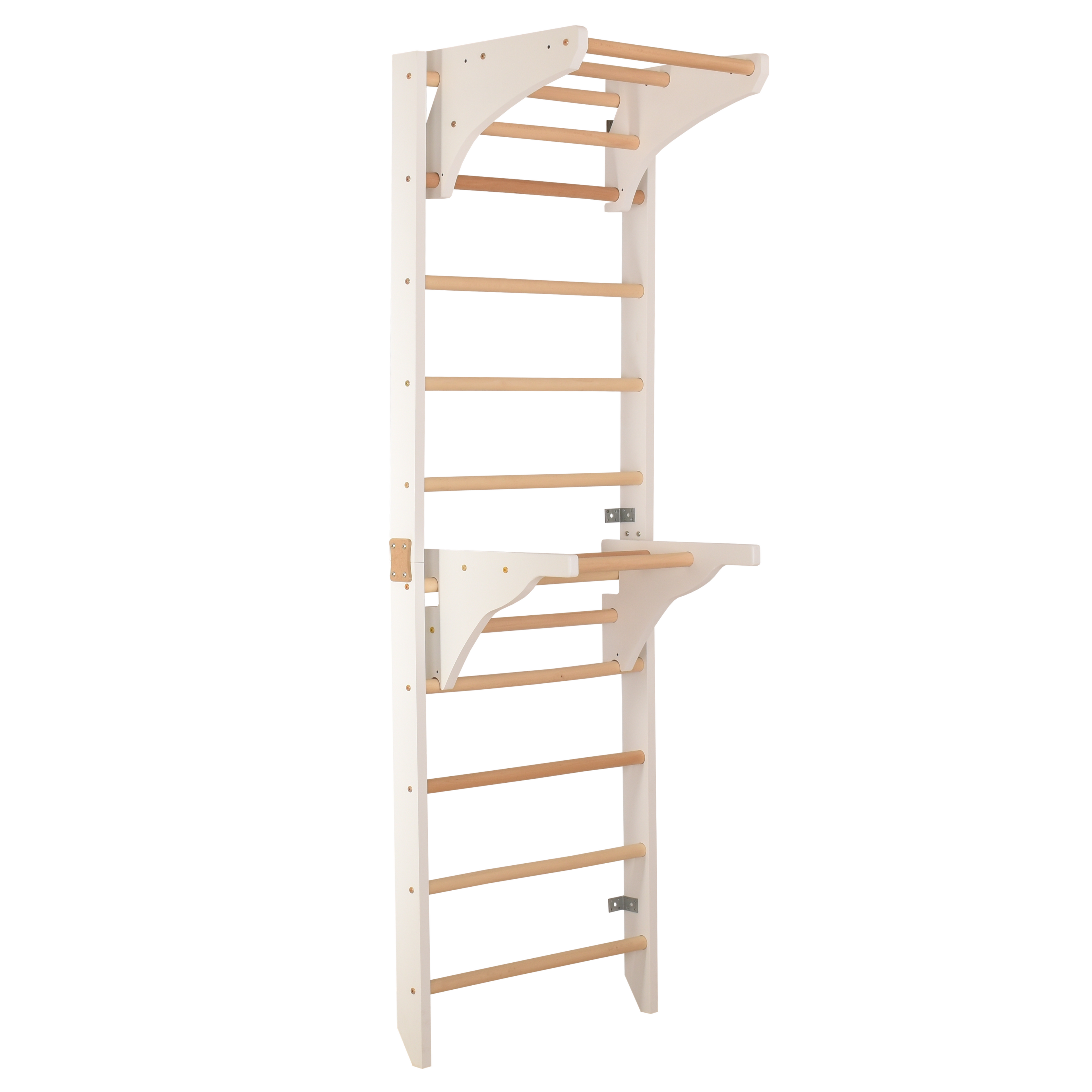Spalliera svedese bianca 2W1 – nell'ambiente domestico