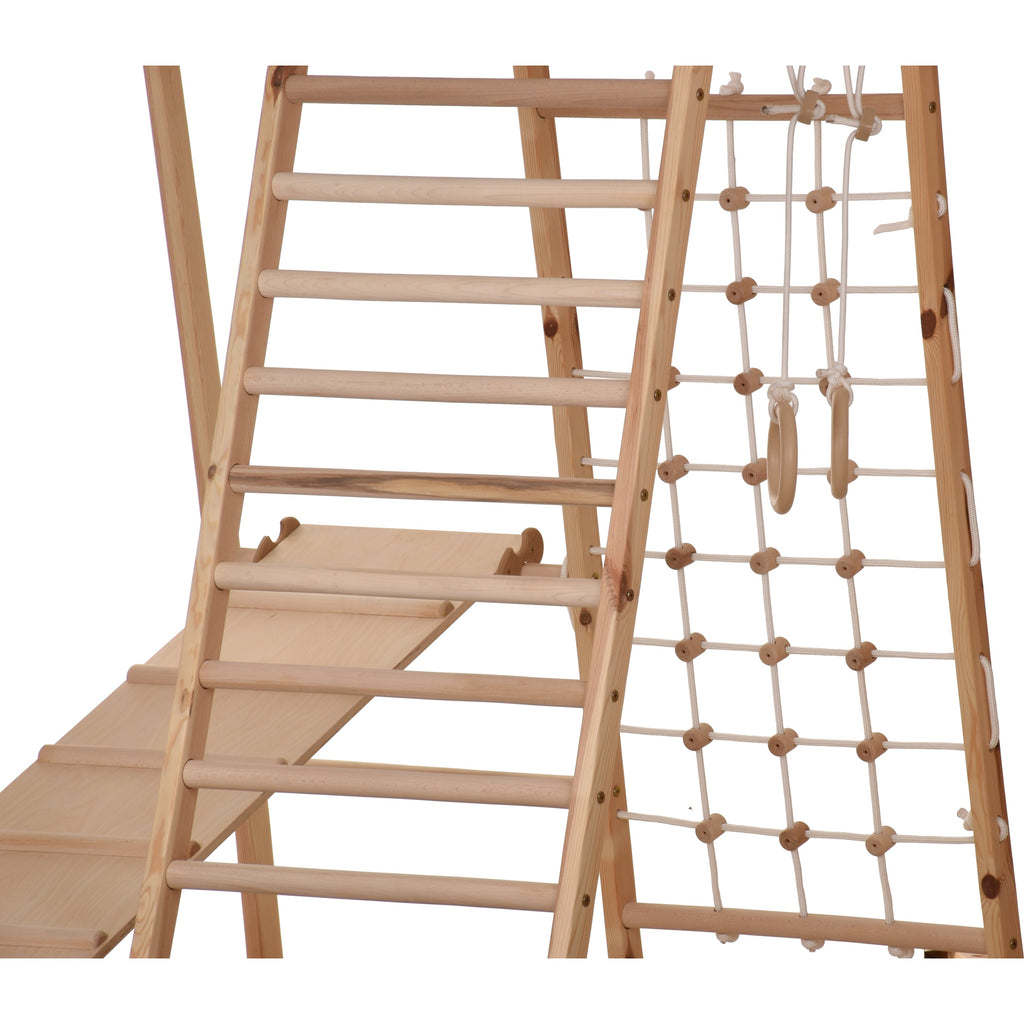 Palestra domestica in legno Classic – vista laterale