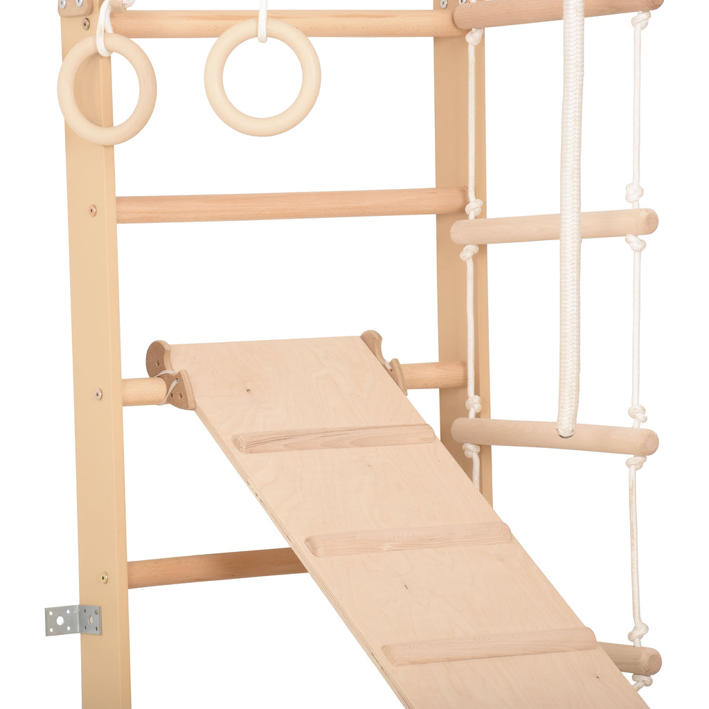 Spalliera svedese in legno SPR B+Slide – dettaglio del fissaggio