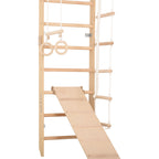 Spalliera svedese in legno SPR C+Slide – nell'ambiente domestico