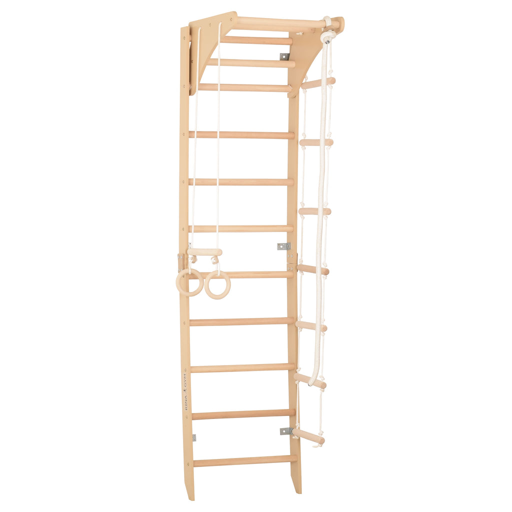 Spalliera svedese in legno SPR C – nell'ambiente domestico