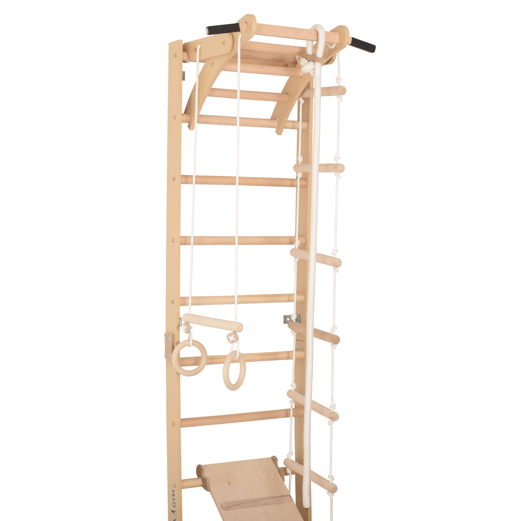 Spalliera svedese in legno SPR A+Slide – nell'ambiente domestico