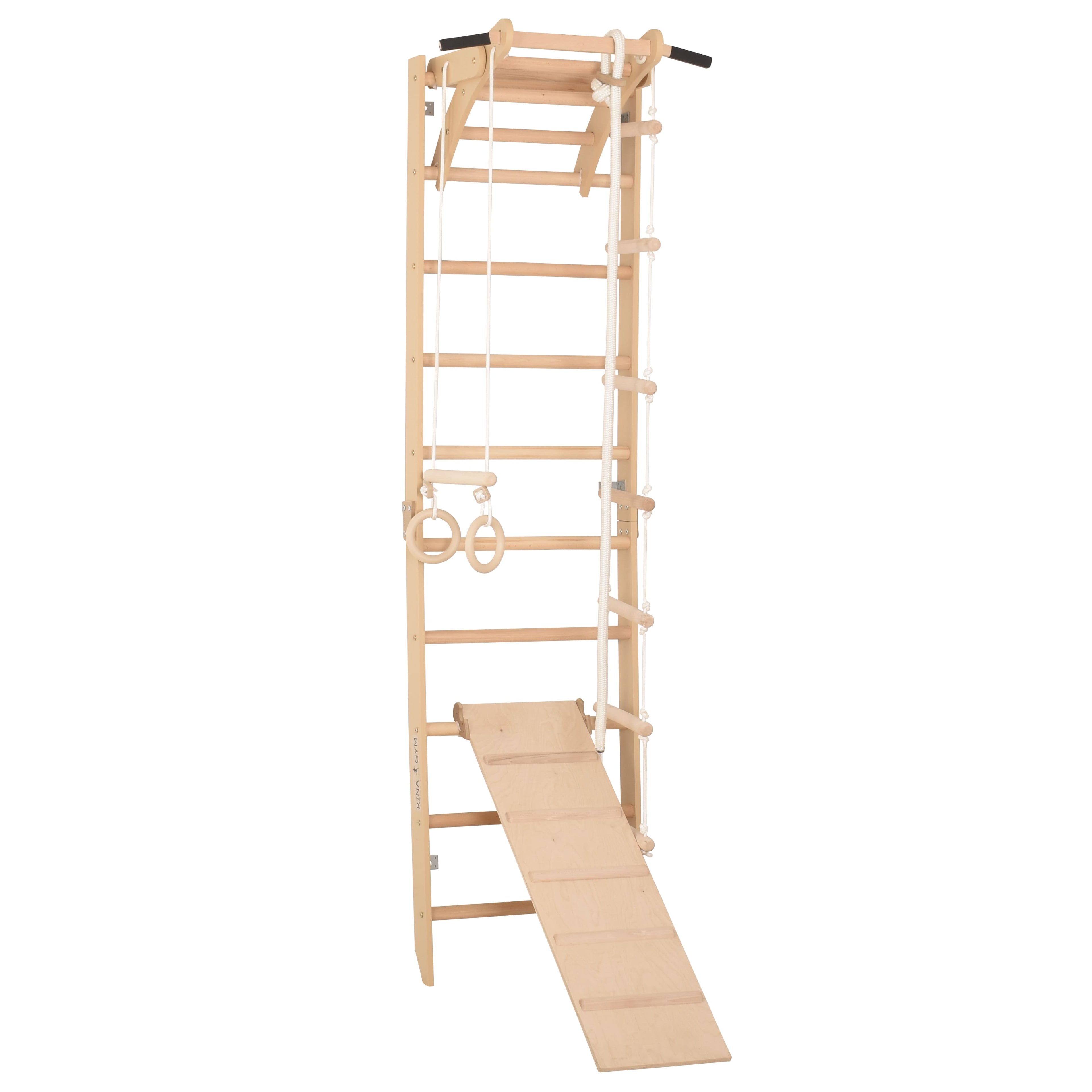 Spalliera svedese in legno SPR A+Slide – vista in uso