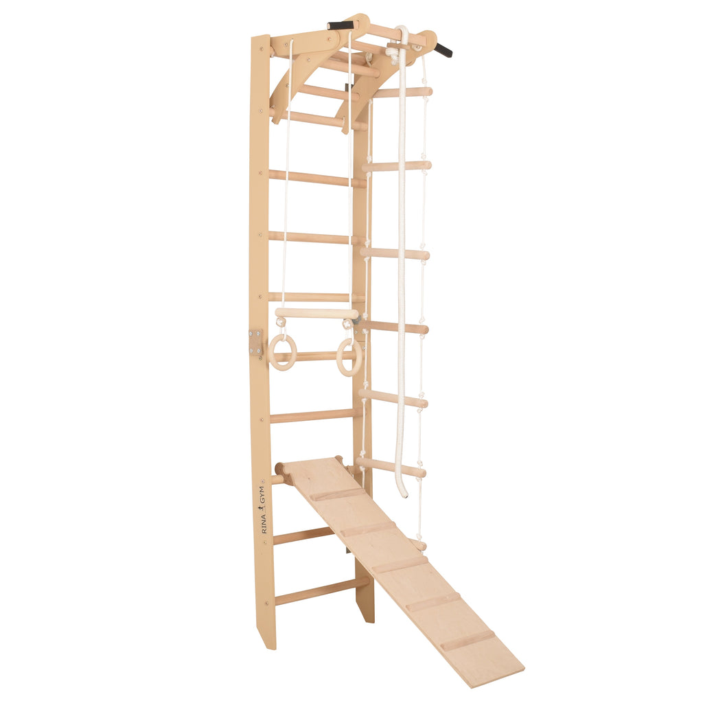 Spalliera svedese in legno SPR A+Slide – vista frontale