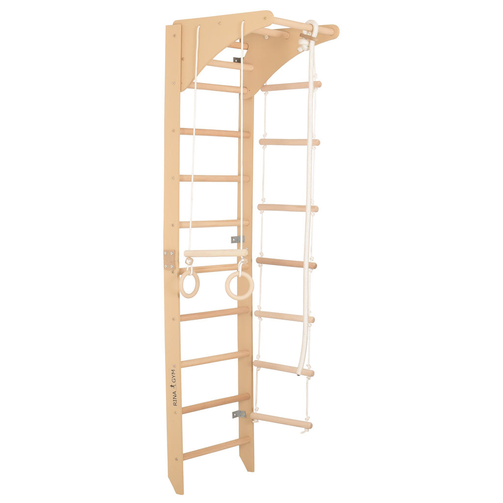 Spalliera svedese in legno SPR C – vista frontale