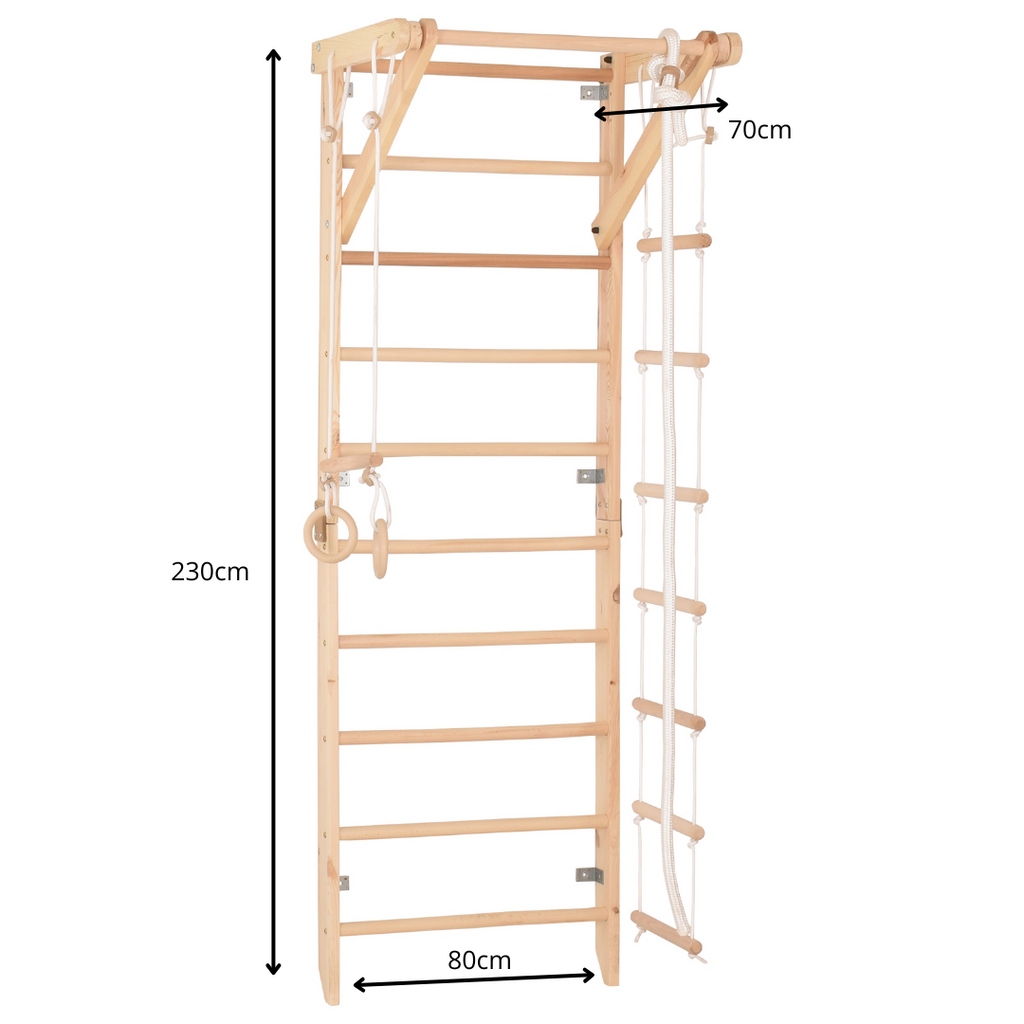 Spalliera svedese in legno SPT 2 – dettaglio accessori