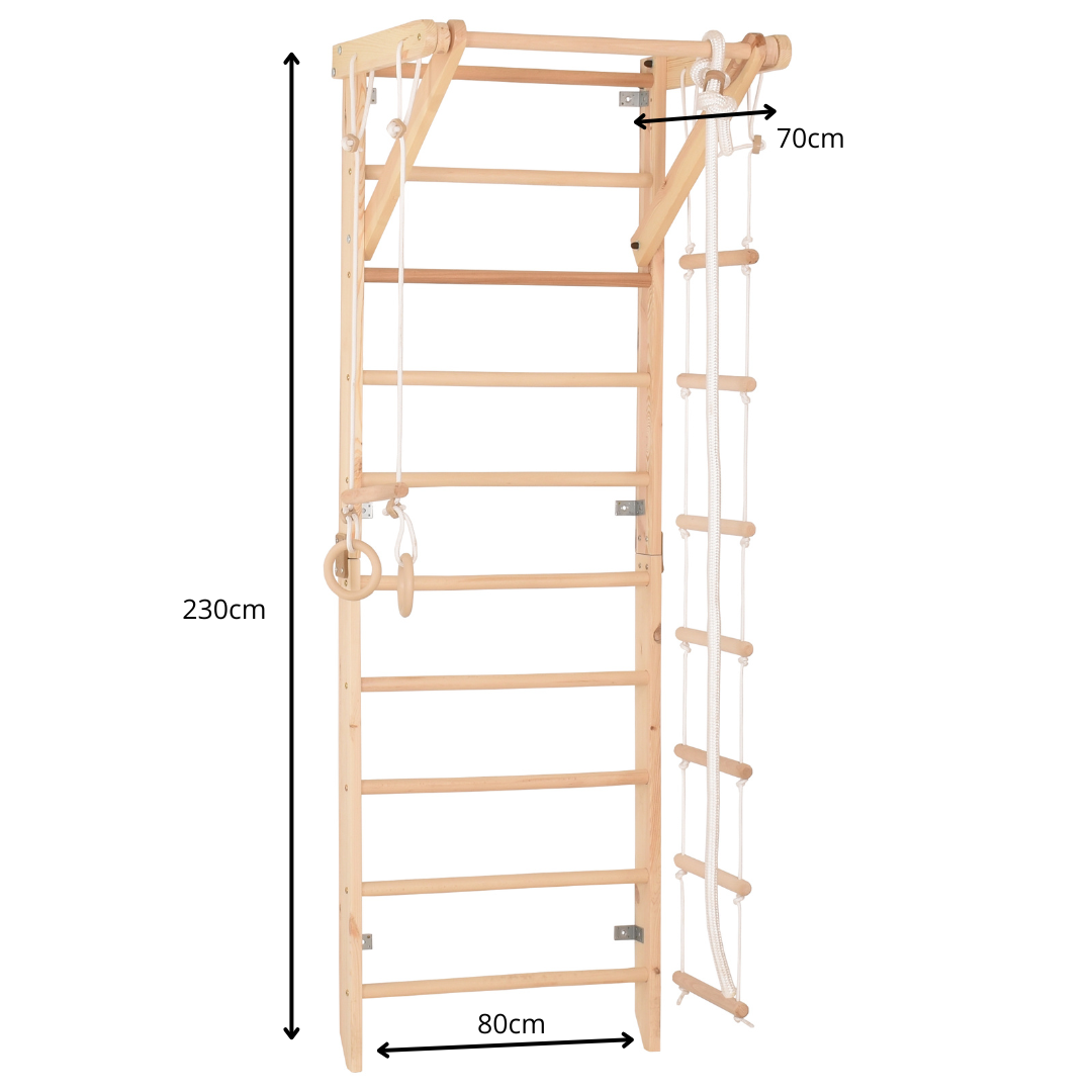 Spalliera svedese in legno SPT 2 – dettaglio accessori